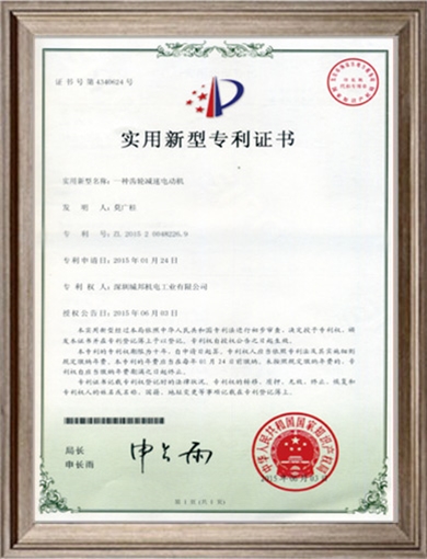 一種齒輪減速電動(dòng)機(jī)